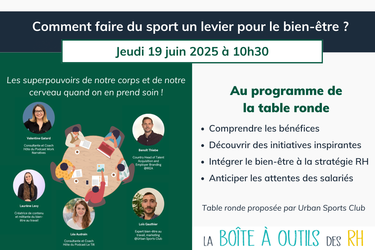table ronde webinaire rh bien etre sport santé